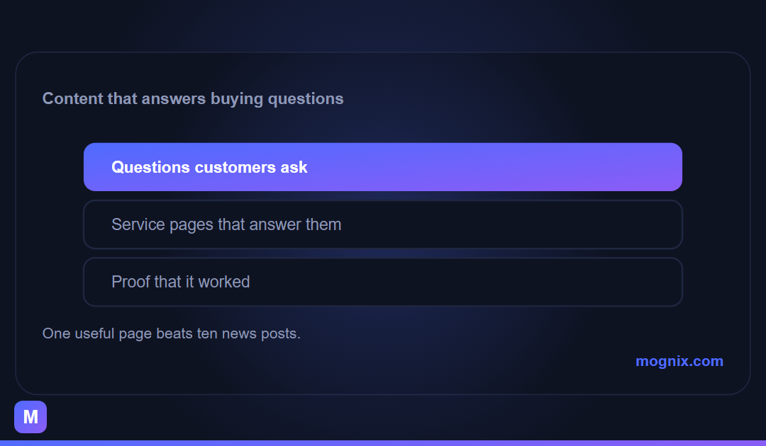 Content Marketing for Local Business: Fewer Posts, More Enquiries